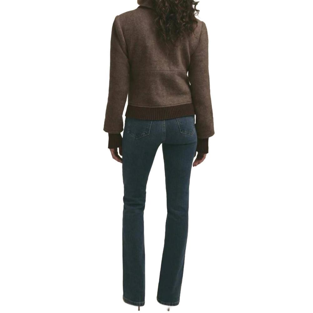 NEW FAVORITE DAUGHTER the city bomber jacket in chocolate herring - Picture 2 of 11